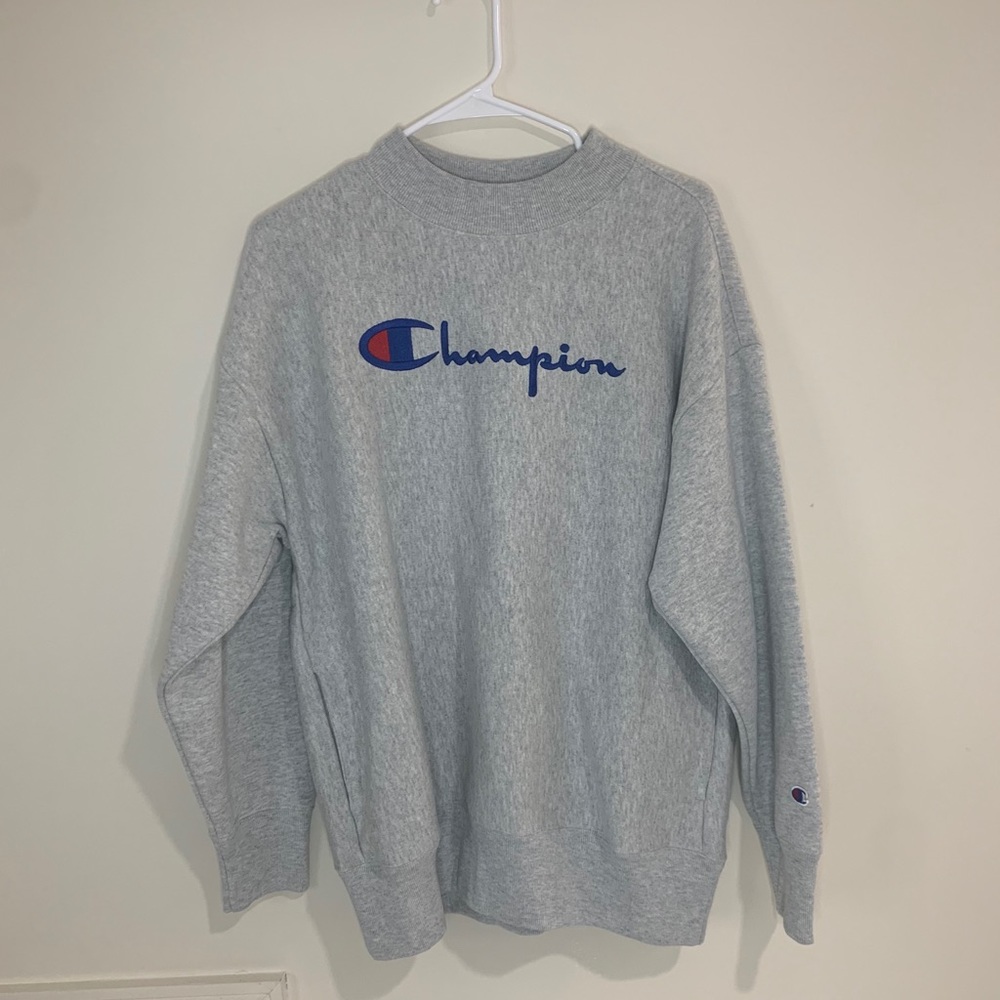 Champion Sweatshirt with high neck and pockets